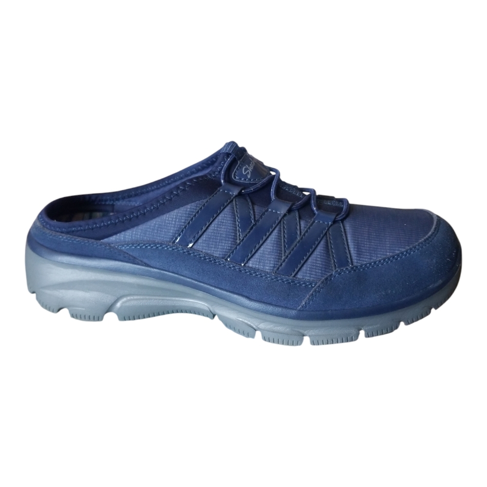 Skechers Navy Slip-On Athletic Mule - Women's Comfort Shoe